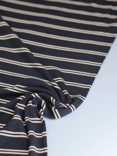 Derby Slim Stripe Jersey mit TENCEL™Modal - dark navy - MeetMilk