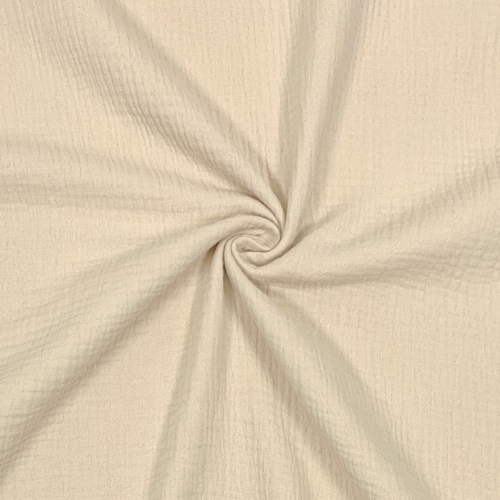 RESTSTÜCK 0,40m !!! - Musselin - uni - creme
