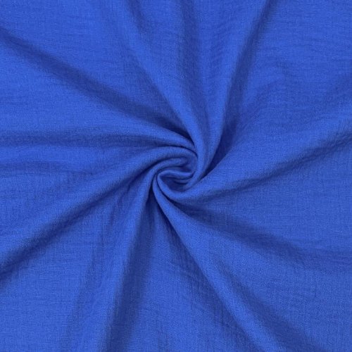 Musselin - uni - royalblau