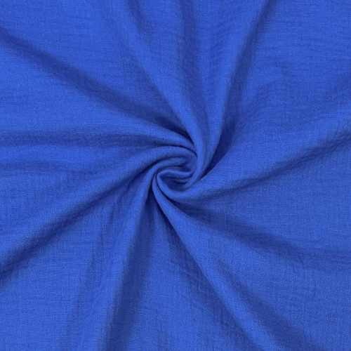RESTSTÜCK 0,60m !!! - Musselin - uni - royalblau