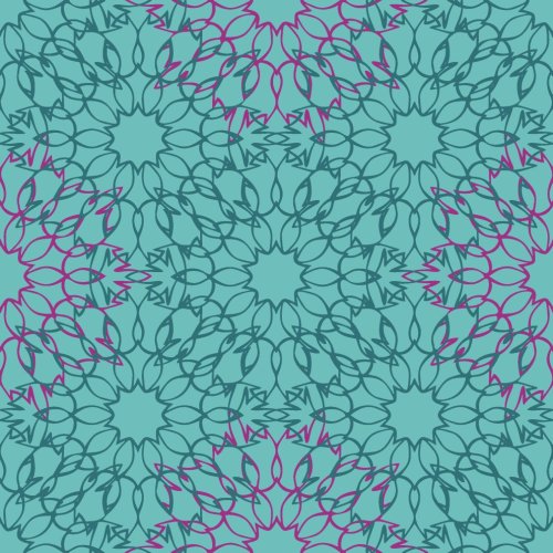 Viskose - Mandala - türkis