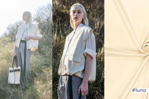 Baumwollsatin - brushed light yellow - Fibremood No. 33