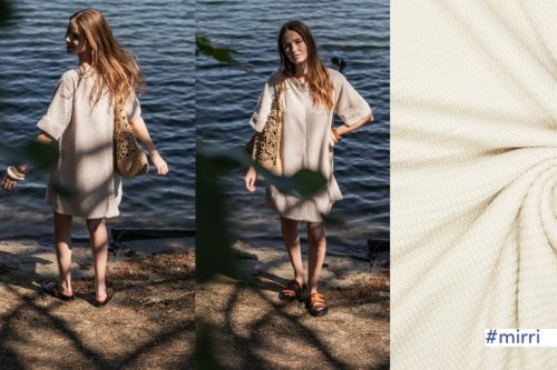 Strick Baumwollgemisch - beige - Fibremood No. 34
