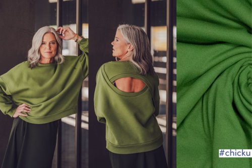 Sweat -  recycled heavy jogging - green - Fibremood No. 35