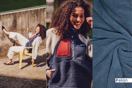 Teddyplüsch - uni - jeans - Fibremood Spezial No. 4