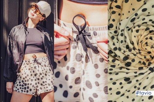 Modal Webware - Dots - beige/black - Fibremood Spezial No. 4