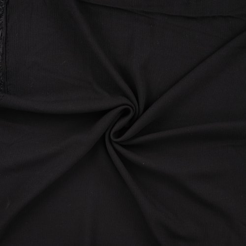 Viskose Crincle - uni - black