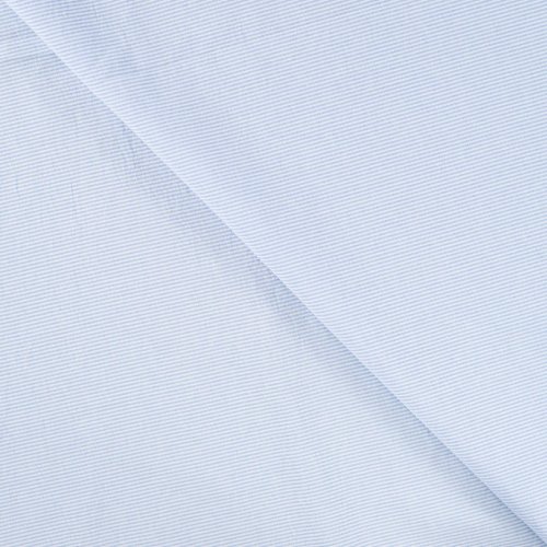 Preview: Baumwollgemisch Webware - Mini Stripe - light blue