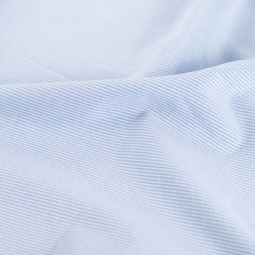 Preview: Baumwollgemisch Webware - Mini Stripe - light blue