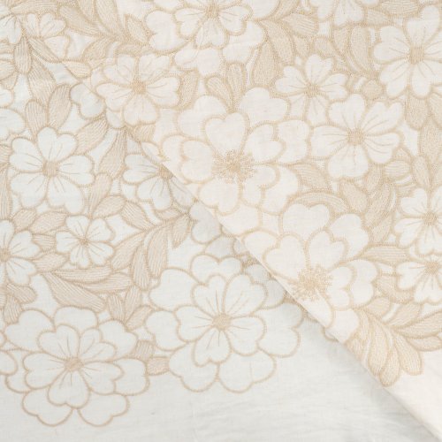 Preview: Baumwoll Webware - Nerina - Embroderie - sand