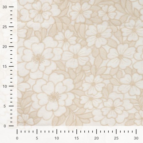 Baumwoll Webware - Nerina - Embroderie - sand