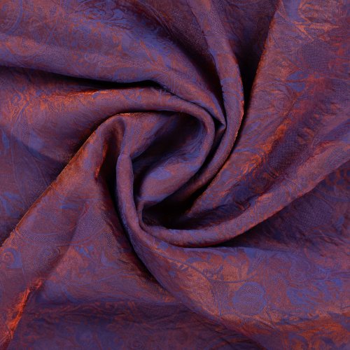 Preview: Silk Blended Jacquard - Elmira - purple/bronze