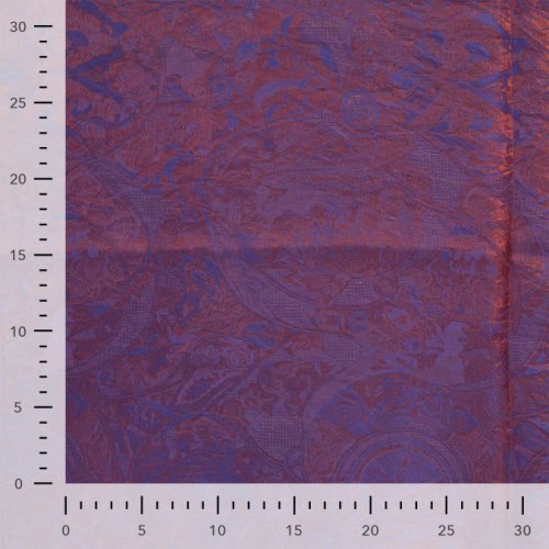 Preview: Silk Blended Jacquard - Elmira - purple/bronze