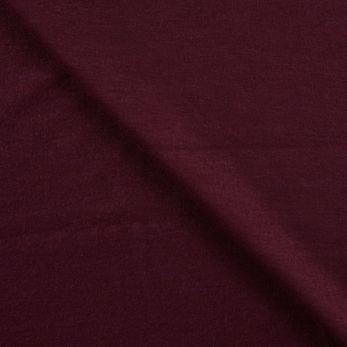 Preview: Viskose Strick Jersey - Merino Touch - uni - bordeaux