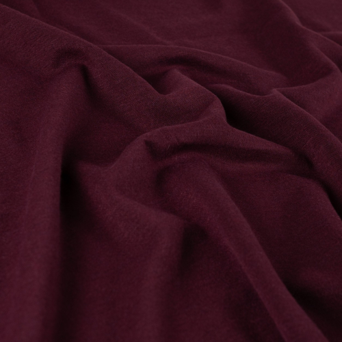Preview: Viskose Strick Jersey - Merino Touch - uni - bordeaux