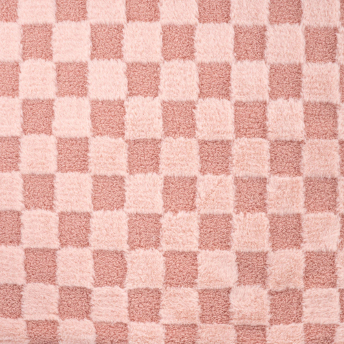 Preview: RESTSTÜCK 0,50m !!! - Fellimitat - Charlie Check - old pink
