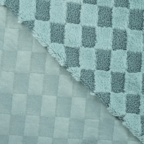 Preview: RESTSTÜCK 0,80m !!! - Fellimitat - Charlie Check - dusty mint