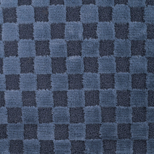 Preview: RESTSTÜCK 0,60m !!! - Fellimitat - Charlie Check - denim