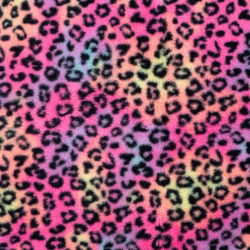 RESTSTÜCK 1,0m !!! - Fellimitat - Leopard - multicolor