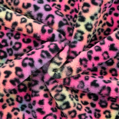 RESTSTÜCK 1,0m !!! - Fellimitat - Leopard - multicolor