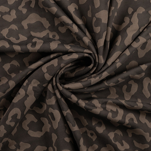 Preview: Doubleface Viskose Gemisch - Leo - brown