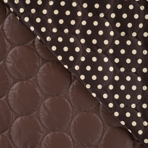 Preview: Steppstoff - Jackenstepper - Classic Dots - brown/natural