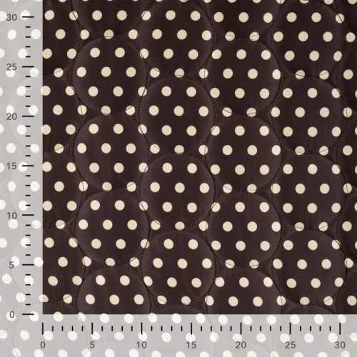 Preview: Steppstoff - Jackenstepper - Classic Dots - brown/natural