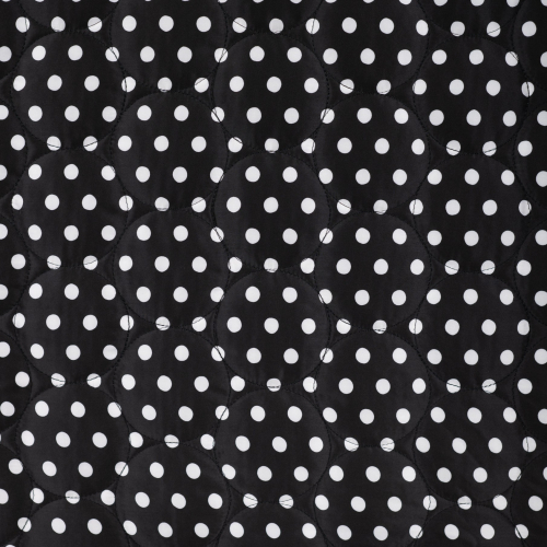 Steppstoff - Jackenstepper - Classic Dots - black/offwhite