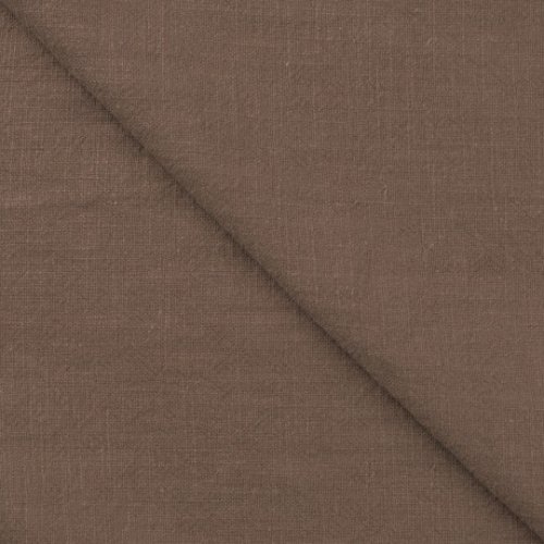 Preview: Leinen - stonewashed - dusty brown