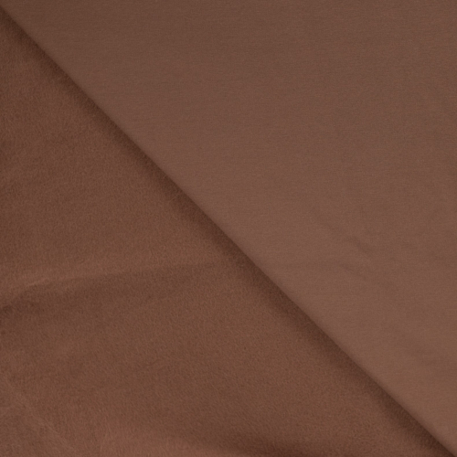 Preview: Sweat - brushed - uni - brown
