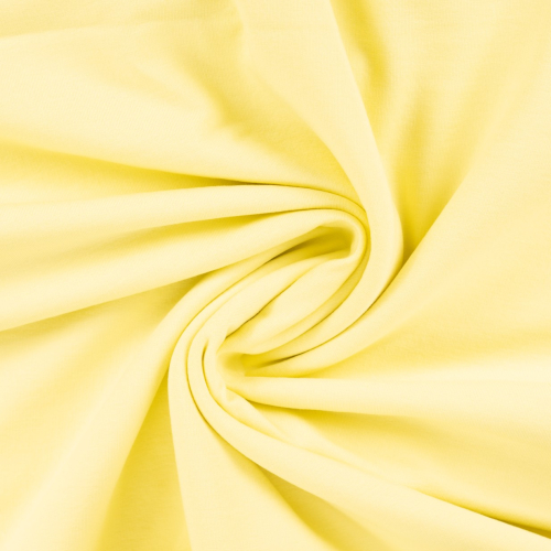 Sweat - brushed - uni - soft yellow