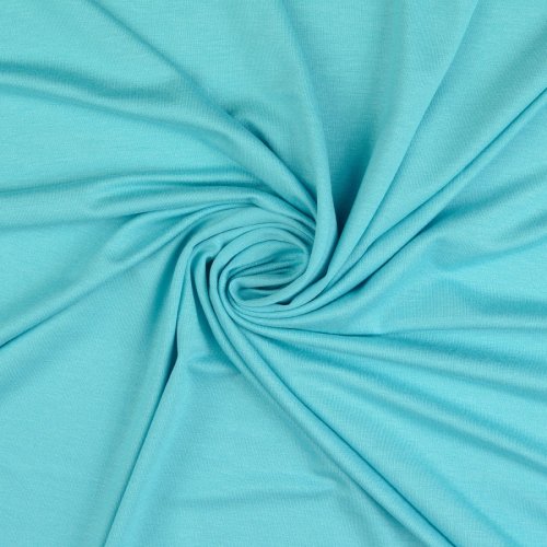 Viskosejersey - uni - aqua