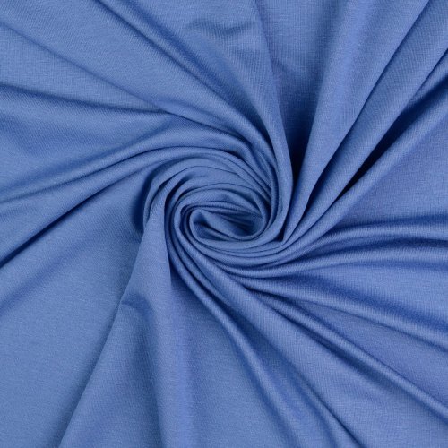 Viskosejersey - uni - jeansblau