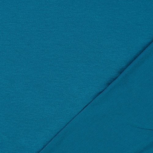 Viskosejersey - uni - petrol