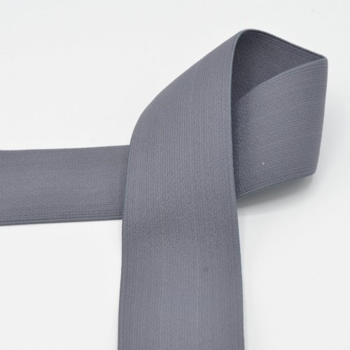 Gummiband - 40mm - uni - grau