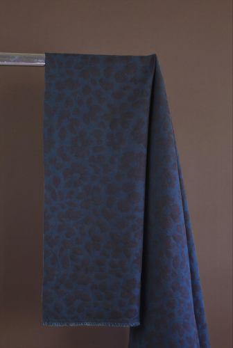 Baumwoll Jacquard - gewebt - Aster Bloom - pond/mocha - meetMilk