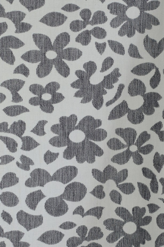 Preview: Baumwoll Jacquard - gewebt - Aster Bloom - shell/stormy teal - meetMilk