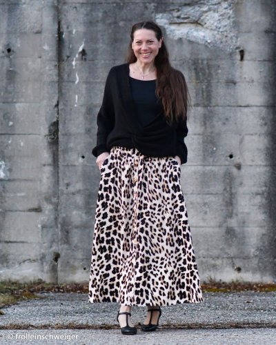 RESTSTÜCK 0,90m !!! - Viskose - Leo klein - camel - Geoluxe by Ki-ba-doo - Swafing