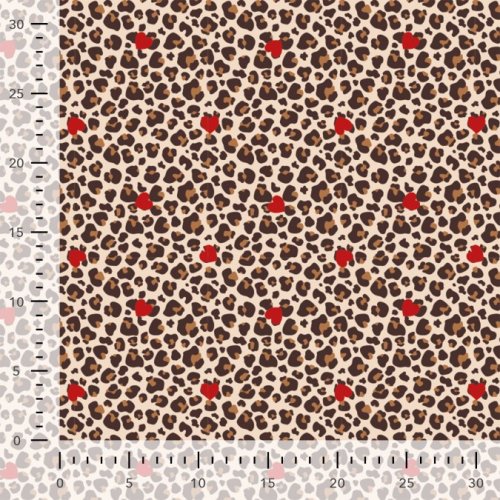 Jersey - Heart Leo - brown/sand