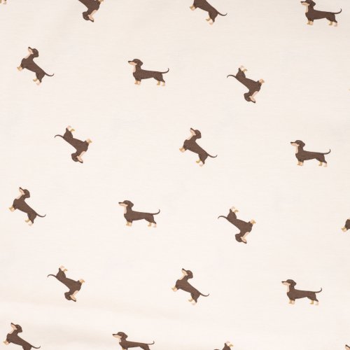 Preview: Jersey - Dackel - beige