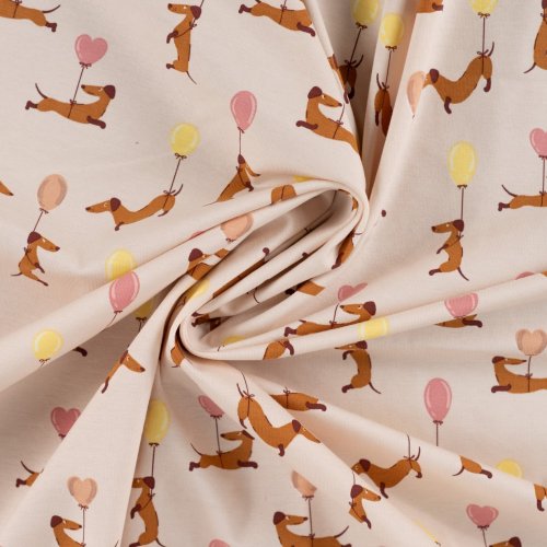 Preview: Jersey - Flying Wiener Dog - sand