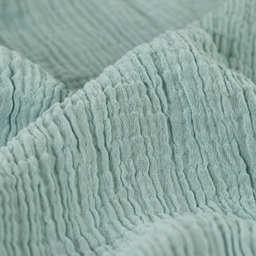 Preview: Doubleface Musselin - uni - mint/dusty mint