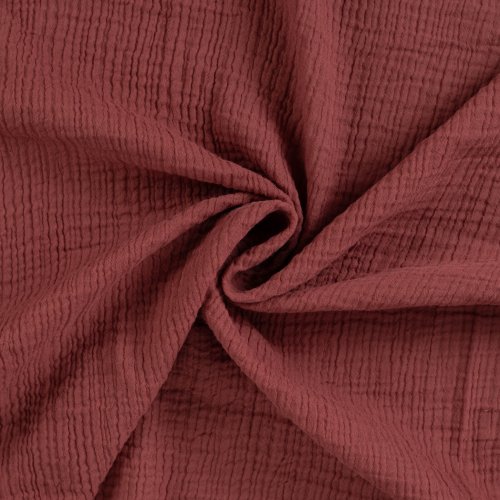 Doubleface Musselin - uni - rose dust/blush
