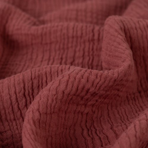 Preview: Doubleface Musselin - uni - rose dust/blush