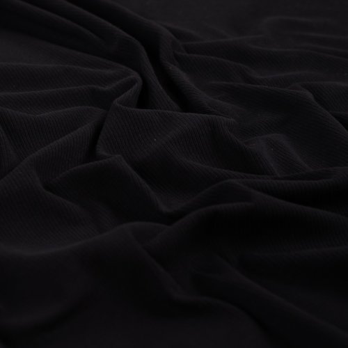 Preview: Rib Jersey - Soft - black