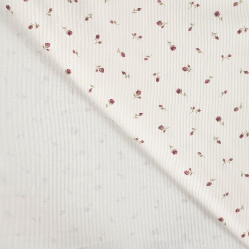 Rib Jersey - Bella Bloom - ecru