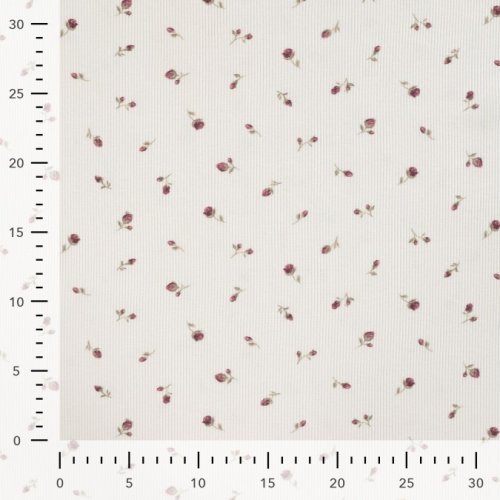 Rib Jersey - Bella Bloom - ecru