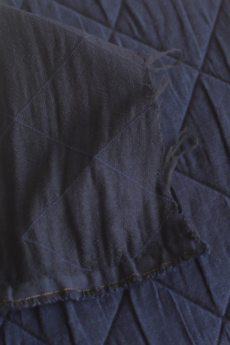Preview: Steppstoff - Karla - blue/black melange - Mind the Maker