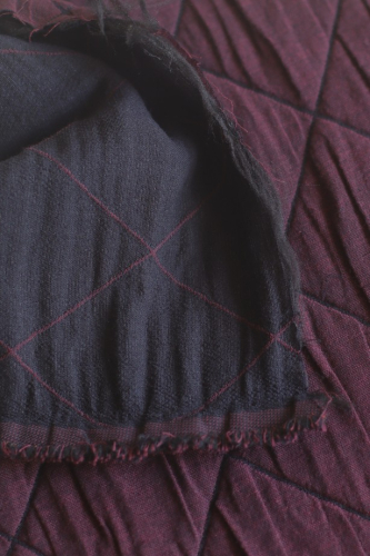 Preview: Steppstoff - Karla - mulberry/black - Mind the Maker