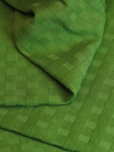 Bio Jacquard Jersey - Chess Knit - evergreen - Mind the Maker